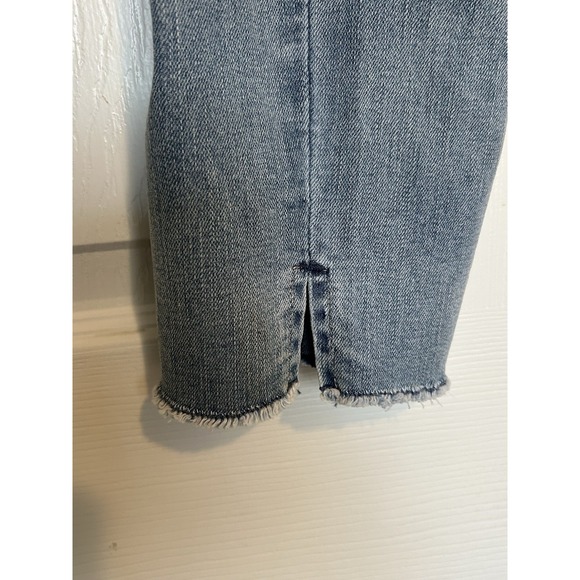 Kensie Jeans Light Wash Floral Embroidered Raw Hem Women's Jeans Size 8 29 - Picture 13 of 16